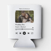 Aangepaste afspeellijst voor fotomuziek voor paren blikjeskoeler (Achterkant)