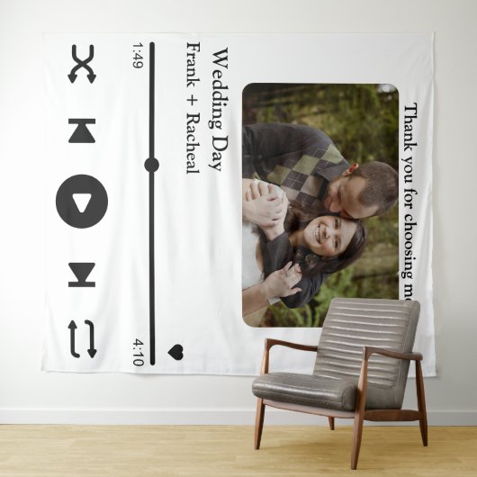 Aangepaste afspeellijst voor fotomuziek voor paren wandkleed (In Situ (horizontaal))