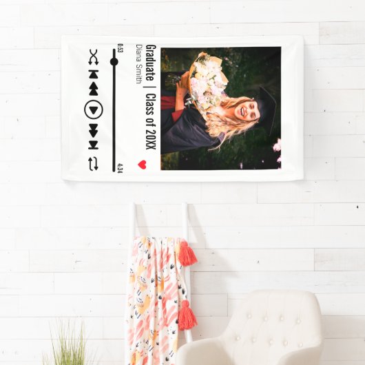 Aangepaste afspeellijst voor foto's op Afstuderen Spandoek (Insitu)