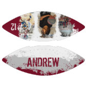 Aangepaste afspeelnaam en nummer 3 Fotocollage American Football (Panelen)