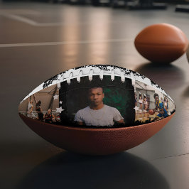 Aangepaste afspeelnaam en nummer 3 Fotocollage American Football