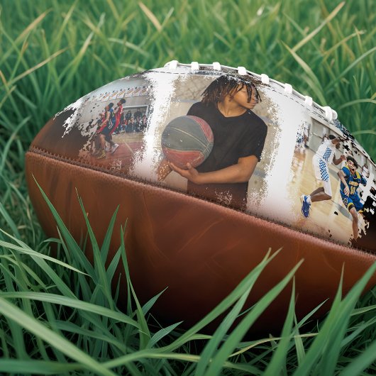 Aangepaste afspeelnaam en nummer 3 Fotocollage American Football