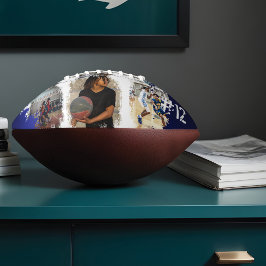 Aangepaste afspeelnaam en nummer 3 Fotocollage American Football