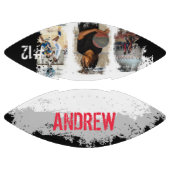 Aangepaste afspeelnaam en nummer 3 Fotocollage American Football (Panelen)