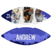 Aangepaste afspeelnaam en nummer 3 Fotocollage American Football (Panelen)