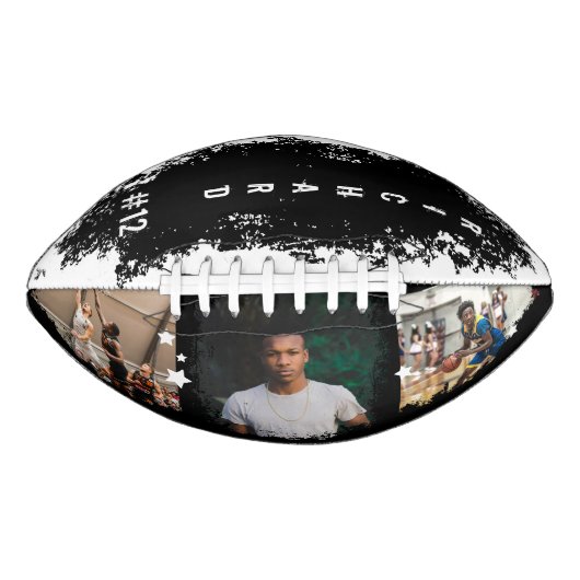 Aangepaste afspeelnaam en nummer 3 Fotocollage American Football (Voorkant)