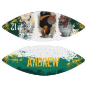 Aangepaste afspeelnaam en nummer 3 Fotocollage American Football (Panelen)