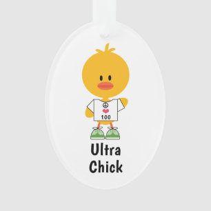 Aangepaste afstand gepersonaliseerde Ultra Chick M Ornament
