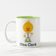 Aangepaste afstand Ultra Chick Marathon Runner