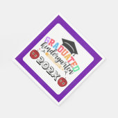 Aangepaste afstudeer kleuterschool  servet (Hoek)
