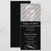 Aangepaste afstudeeraankondiging aankondiging (Voorkant / Achterkant)