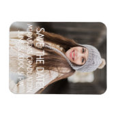 Aangepaste afstudeerceremonie Save the Date-foto Magneet (Horizontaal)