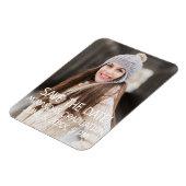 Aangepaste afstudeerceremonie Save the Date-foto Magneet (Linkerzijde)