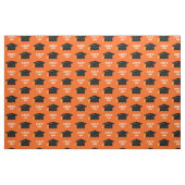 Aangepaste afstudeerdop Klasse Jaar Sinaasappel Stof (Fat Quarter)