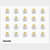 Aangepaste afstudeerfeest Dank je wel Stickers (Vel)