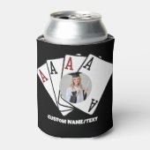 Aangepaste afstudeerfeest gepersonaliseerd bier blikjeskoeler (Blikje Voorkant)