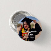 Aangepaste afstudeerfoto-knopbadge ronde button 3,2 cm (Voorkant /achterkant)