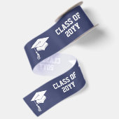 Aangepaste afstudeerhoed en kwast satijnen lint (Achterkant)