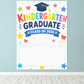 Aangepaste afstudeerklas kleuterschool 2026 canvas afdruk (Insitu (Houten vloer))