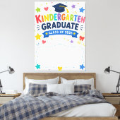 Aangepaste afstudeerklas kleuterschool 2026 canvas afdruk (Insitu (Slaapkamer))