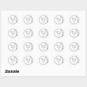 Aangepaste afstudeerklas ronde sticker (Vel)