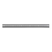 Aangepaste afstudeerlint | Zwart Wit Grosgrain Lint (Voorkant)