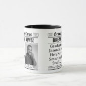 Aangepaste afstudeermug, leuke gepersonaliseerde k mok (Midden)