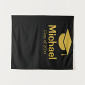 Aangepaste Afstuderen achtergrond klasse 2023 Wandkleed (Voorkant (horizontaal))