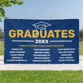 Aangepaste Afstuderen-banner voor groepen Spandoek (Buitenkant)