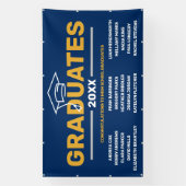 Aangepaste Afstuderen-banner voor groepen Spandoek (Verticaal)
