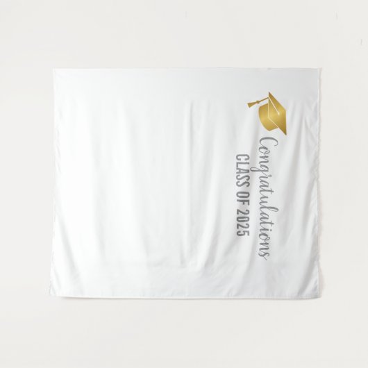 Aangepaste Afstuderen banner Wandkleed (Voorkant (horizontaal))
