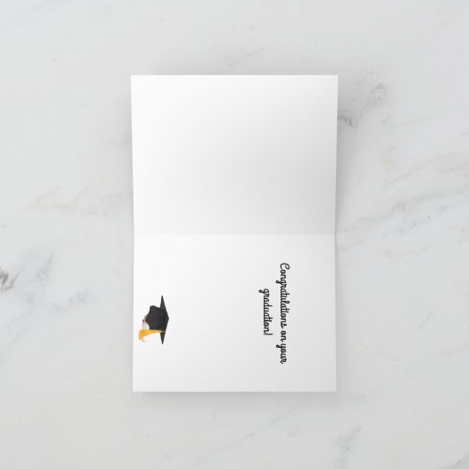 Aangepaste afstuderen bedankkaart (Binnen)