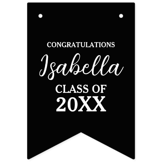 Aangepaste Afstuderen Bunting Kindertijd Foto's Vlaggetjes (Tweede vlag)