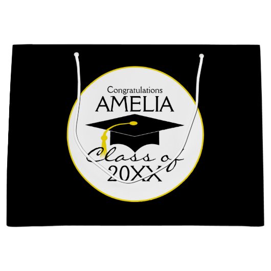 Aangepaste Afstuderen Class Gefeliciteerd Groot Cadeauzakje (Voorkant)