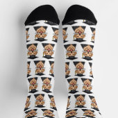 Aangepaste afstuderen Cute Golden Retriever Hond Sokken (Top)
