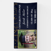 Aangepaste Afstuderen Foto – Congrats Class of 202 Spandoek (Verticaal)