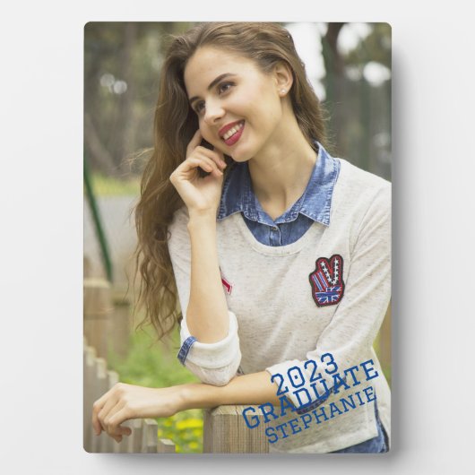 Aangepaste Afstuderen foto Fotoplaat (voorkant)