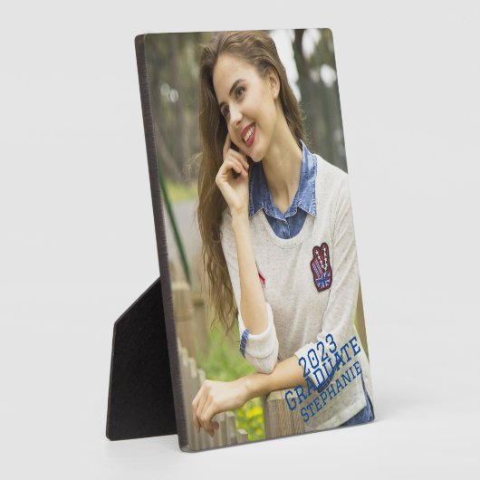 Aangepaste Afstuderen foto Fotoplaat (Zijkant)