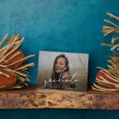 Aangepaste Afstuderen Foto Keepsake Gift Afstudere Fotoplaat (Zijkant)