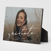 Aangepaste Afstuderen Foto Keepsake Gift Afstudere Fotoplaat (Zijkant)