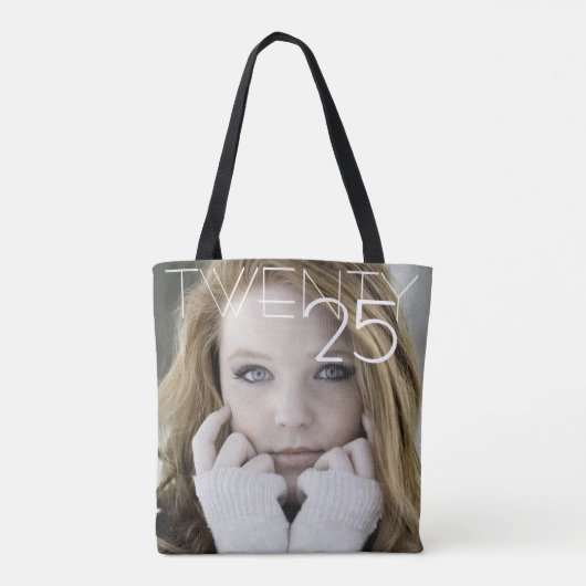 Aangepaste Afstuderen foto | Modern Script Afstude Tote Bag (Achterkant)