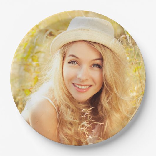 Aangepaste Afstuderen foto Papieren Bordje (Voorkant)