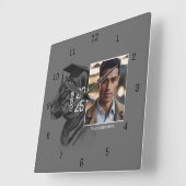 Aangepaste Afstuderen foto Vierkante Klok (Hoek)