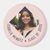 Aangepaste Afstuderen fotoaankondiging Magneet (Voorkant)