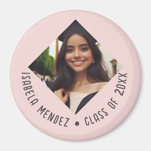 Aangepaste Afstuderen fotoaankondiging Magneet (Voorkant)