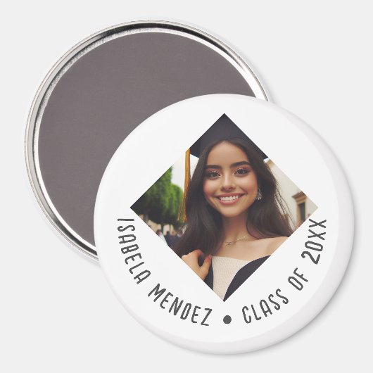 Aangepaste Afstuderen fotoaankondiging Magneet (Voorkant / Achterkant)