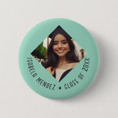 Aangepaste Afstuderen fotoaankondiging Ronde Button 5,7 Cm (Voorkant)