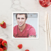 Aangepaste Afstuderen-fotofeeks Napkin-set Servetten (Insitu)