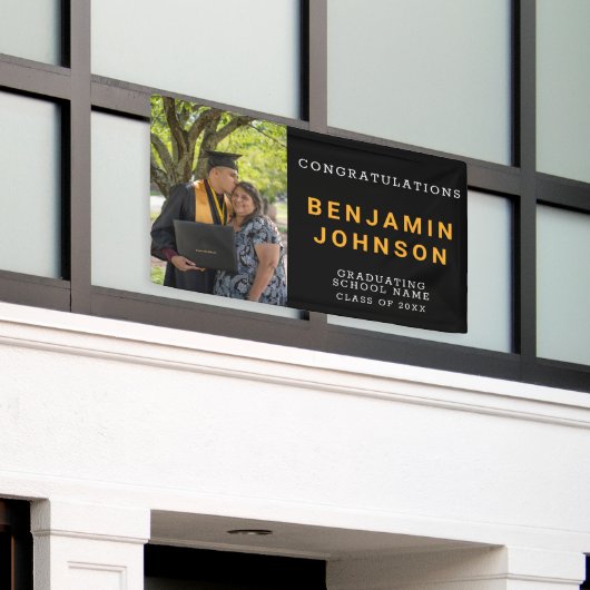Aangepaste Afstuderen fotofeestdag Spandoek (Buitenkant Gebouw)