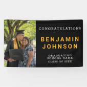 Aangepaste Afstuderen fotofeestdag Spandoek (Horizontaal)